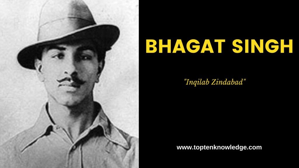 Top 10 Great Freedom Fighter in India BHAGAT SINGH